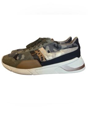 Gola Eclipse Mode Women Sneakers   Camo Animal Print Patchwork Laces Maximalist
